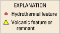 explanation for index map of Lassen Volcanic National Park